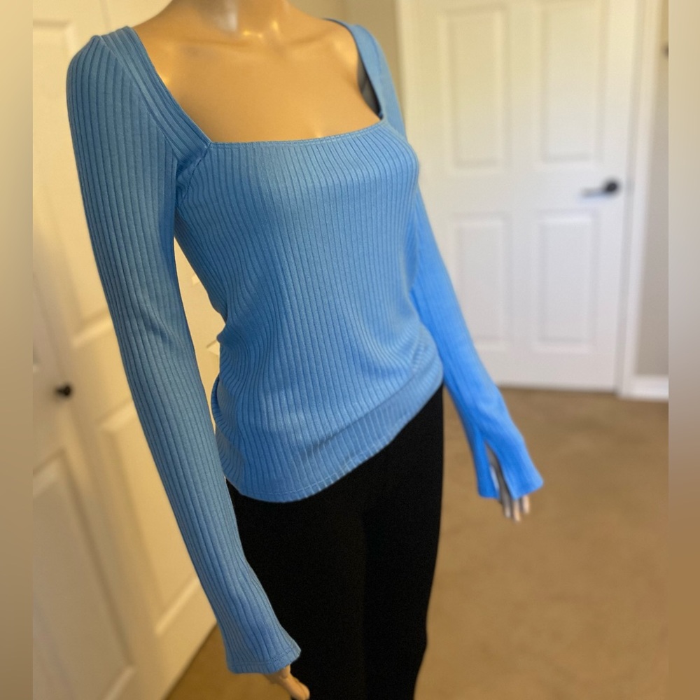 NWT Reformation Ribbed Knit Top S